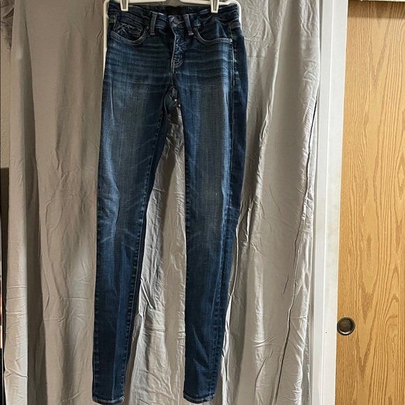 Buckle Women's Skinny Jeans - Dark Blue - Picture 1 of 4